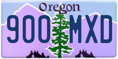 OR license plate 900MXD