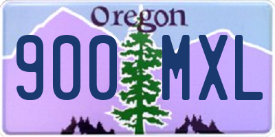 OR license plate 900MXL