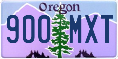 OR license plate 900MXT