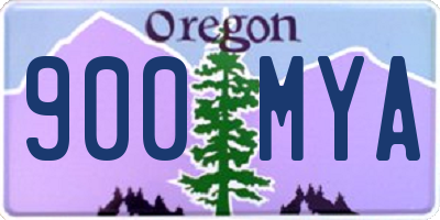 OR license plate 900MYA
