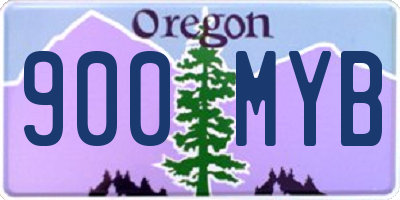 OR license plate 900MYB