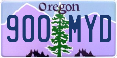 OR license plate 900MYD