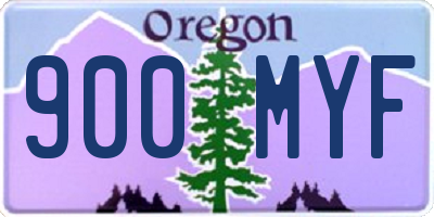 OR license plate 900MYF