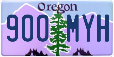 OR license plate 900MYH