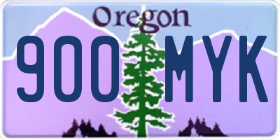 OR license plate 900MYK