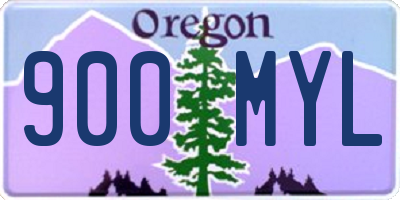 OR license plate 900MYL