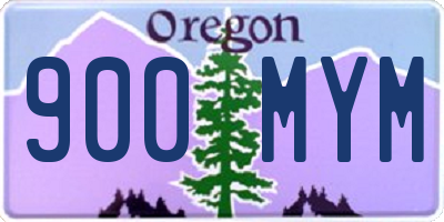 OR license plate 900MYM