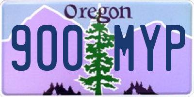 OR license plate 900MYP