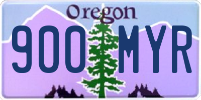 OR license plate 900MYR