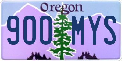 OR license plate 900MYS
