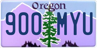 OR license plate 900MYU