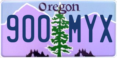 OR license plate 900MYX