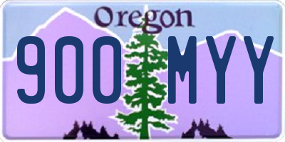 OR license plate 900MYY