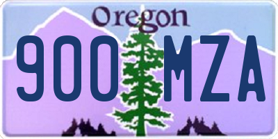 OR license plate 900MZA