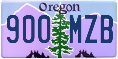 OR license plate 900MZB
