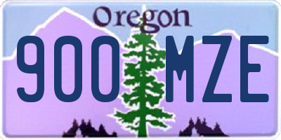 OR license plate 900MZE