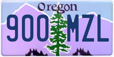 OR license plate 900MZL