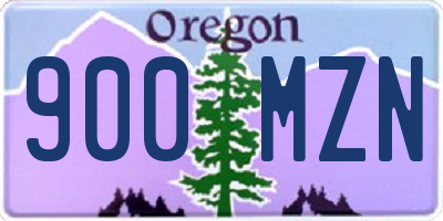 OR license plate 900MZN