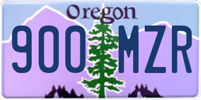 OR license plate 900MZR