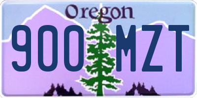 OR license plate 900MZT