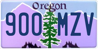 OR license plate 900MZV