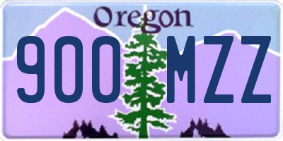 OR license plate 900MZZ