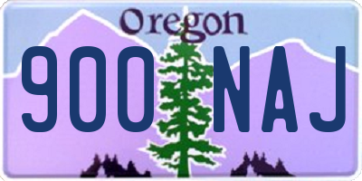 OR license plate 900NAJ
