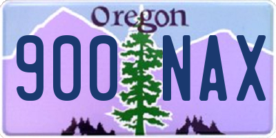 OR license plate 900NAX