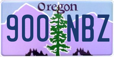 OR license plate 900NBZ