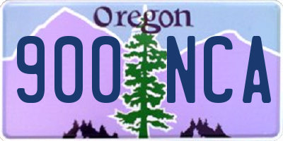 OR license plate 900NCA