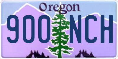 OR license plate 900NCH