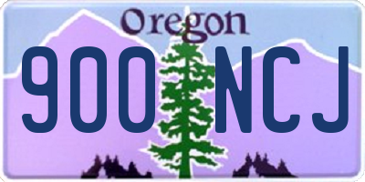 OR license plate 900NCJ