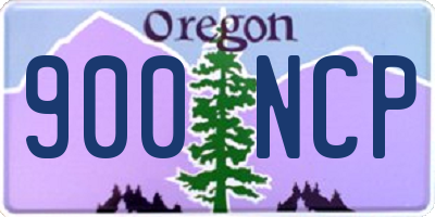 OR license plate 900NCP