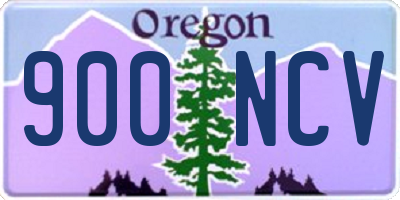 OR license plate 900NCV