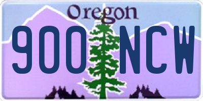 OR license plate 900NCW
