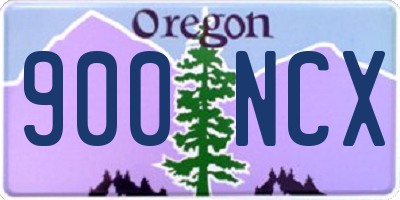OR license plate 900NCX