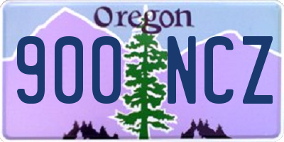 OR license plate 900NCZ