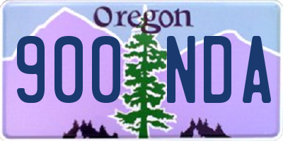 OR license plate 900NDA