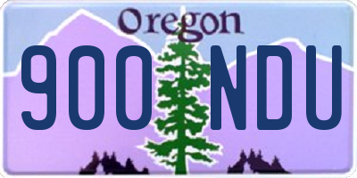 OR license plate 900NDU
