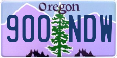 OR license plate 900NDW