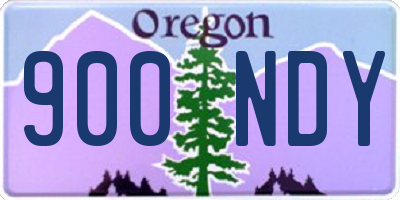 OR license plate 900NDY