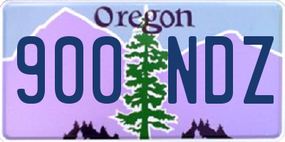 OR license plate 900NDZ