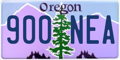 OR license plate 900NEA
