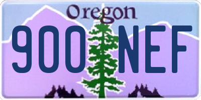 OR license plate 900NEF