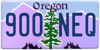 OR license plate 900NEQ