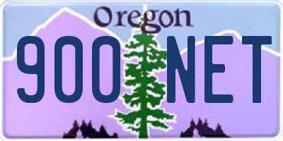 OR license plate 900NET