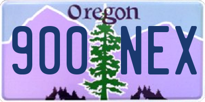 OR license plate 900NEX
