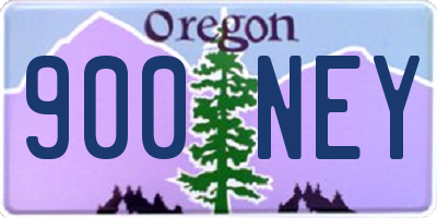 OR license plate 900NEY