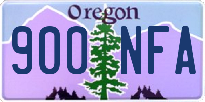 OR license plate 900NFA