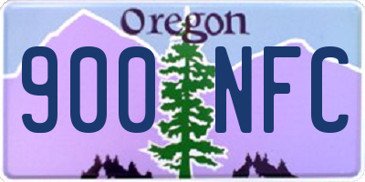 OR license plate 900NFC
